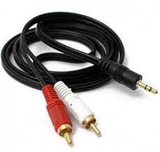 CABLE MINIPLUG 3.5 A 2RCA 1.5M