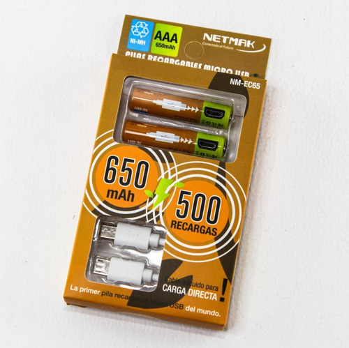 PILA RECA X USB AAA EC65